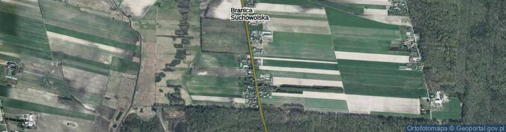 Zdjęcie satelitarne Branica Suchowolska ul.